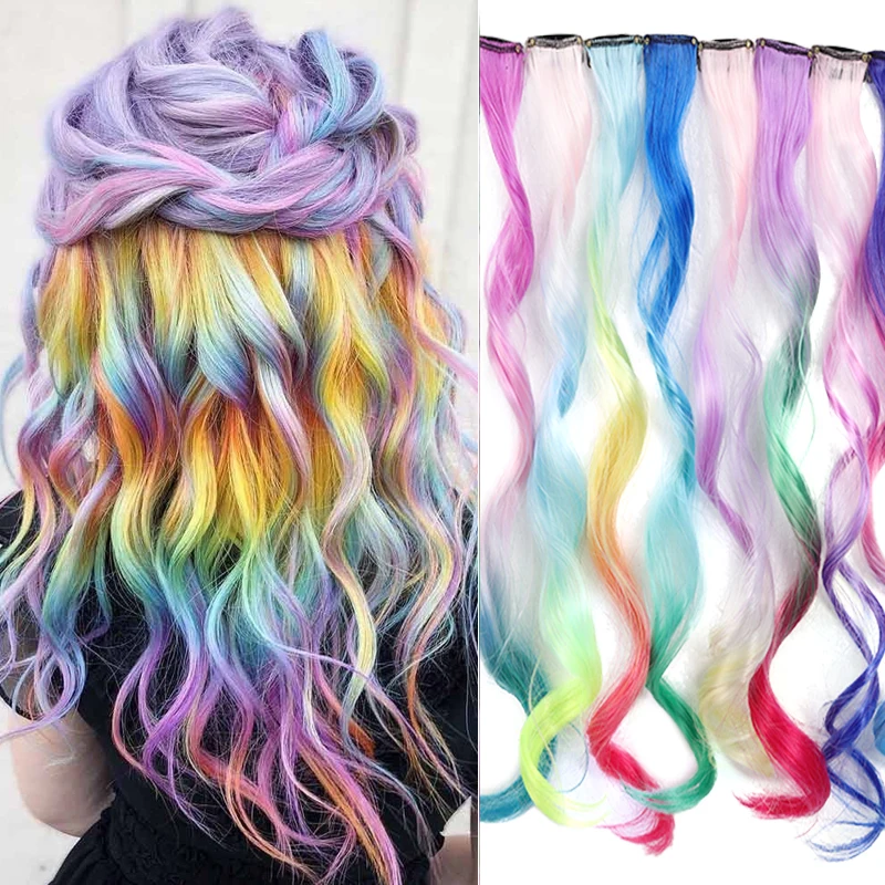 2pcs Multi - Colored Wavy Clip in Hair Extensions Syntehtic Long Hair Clips Wig for Women Party & Daily Use Hair Accessories
2pcs Multi - Colored Wavy Clip in Hair Extensions Syntehtic Long Hair Clips Wig for Women Party & Daily Use Hair Accessories
