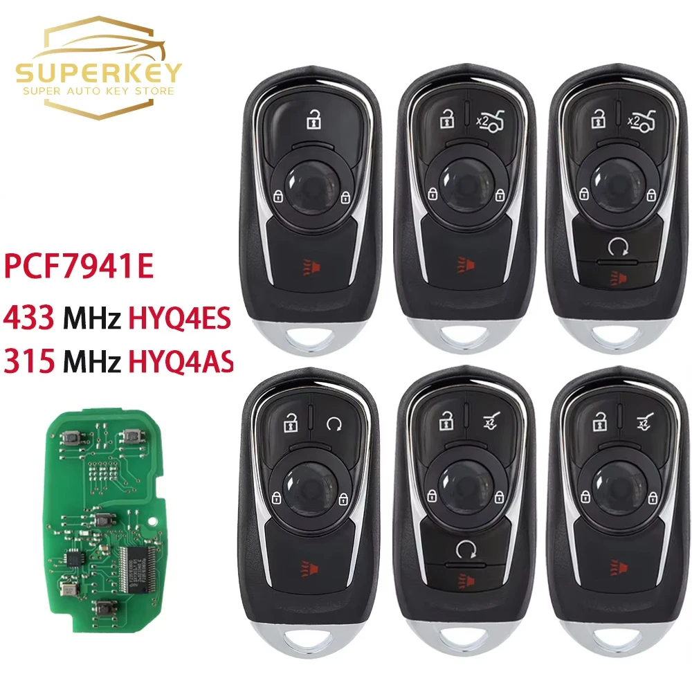 Умный ключ-пульт SUPERKEY 315/433 МГц PCF7941E для Buick Enclave, Regal, Encore GX, Lacrosse, Envision 2021-2024 годов выпуска (HYQ4ES, HYQ4AS, HYQ4EA)
Умный ключ-пульт SUPERKEY 315/433 МГц PCF7941E для Buick Enclave, Regal, Encore GX, Lacrosse, Envision 2021-2024 годов выпуска (HYQ4ES, HYQ4AS, HYQ4EA)