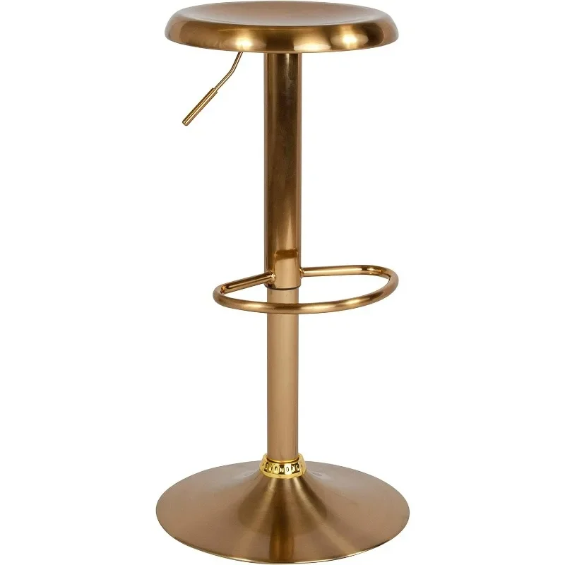 Adjustable Height Retro Metal Barstool with Footrest, Backless Adjustable Bar or Counter Height Swivel Stool
Adjustable Height Retro Metal Barstool with Footrest, Backless Adjustable Bar or Counter Height Swivel Stool