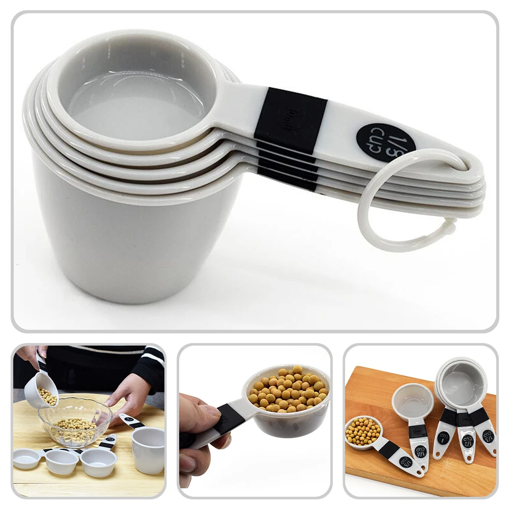 5pcs Measuring Spoon Set Reusable Plastic Measure Cups Baking Kitchen Tools Scale Design Pp Material Coffee Bean 
5pcs Measuring Spoon Set Reusable Plastic Measure Cups Baking Kitchen Tools Scale Design Pp Material Coffee Bean