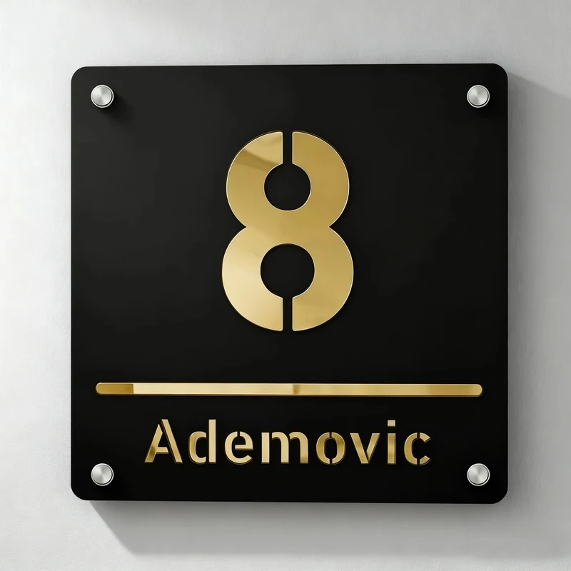 Personalized 3D Acrylic House Number Sign, Outdoor Address Plate with Nails, Custom Family Name Door Plaque
Personalized 3D Acrylic House Number Sign, Outdoor Address Plate with Nails, Custom Family Name Door Plaque