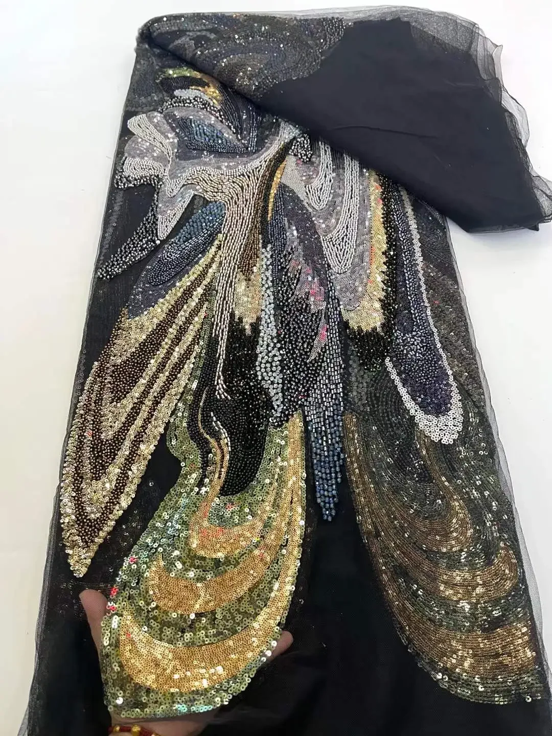 Purple HOT 2025 African Sequins Beaded Lace Fabric for Wedding Dress French and Nigerian Groom Luxury High Quality 5 Yards SZ750
Purple HOT 2025 African Sequins Beaded Lace Fabric for Wedding Dress French and Nigerian Groom Luxury High Quality 5 Yards SZ750