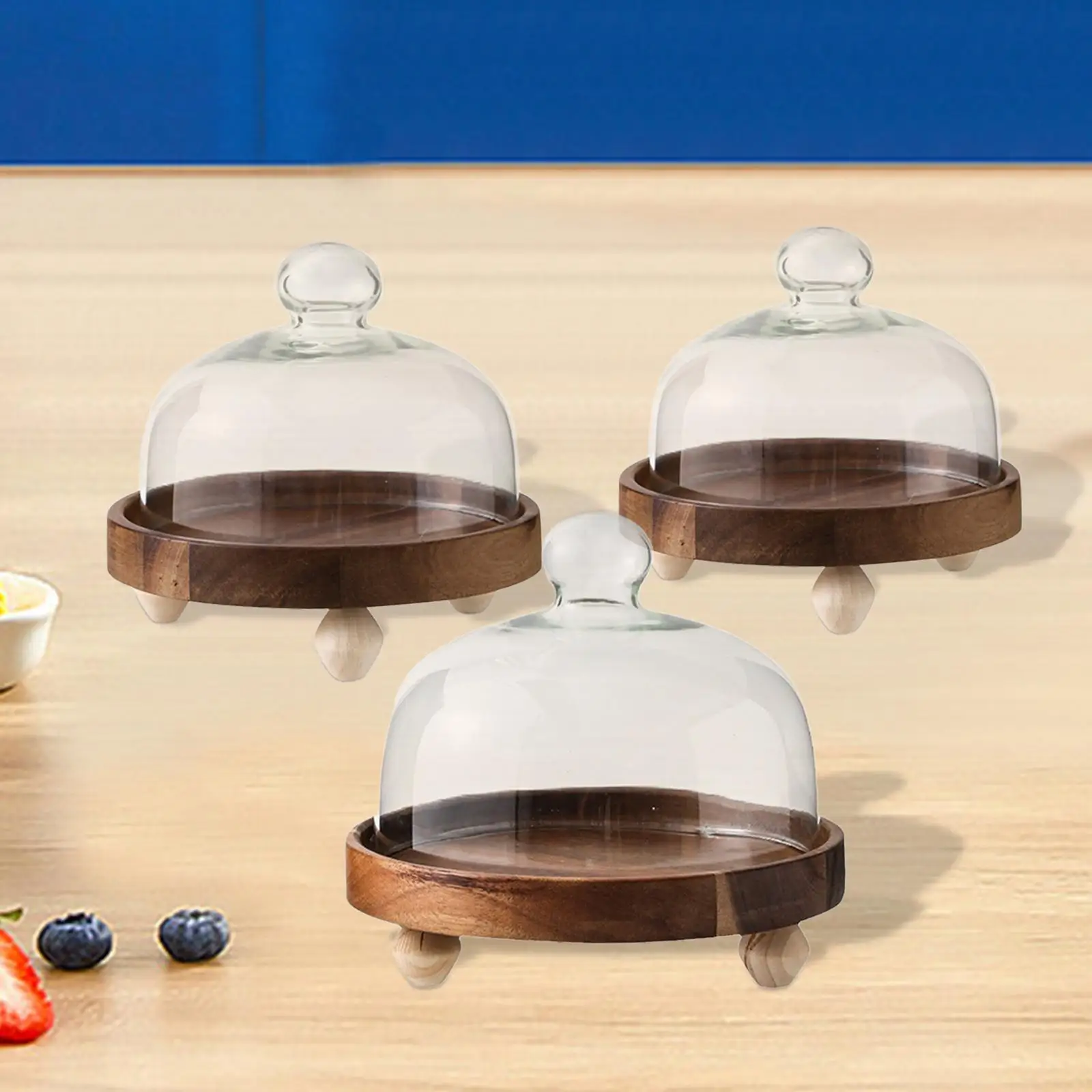 Cake Stand with Dome Dry Fruit Platter Pastry Display Server Dish Fashion Wood Cake Holder Dessert Plate for Restaurant Hotel
Cake Stand with Dome Dry Fruit Platter Pastry Display Server Dish Fashion Wood Cake Holder Dessert Plate for Restaurant Hotel