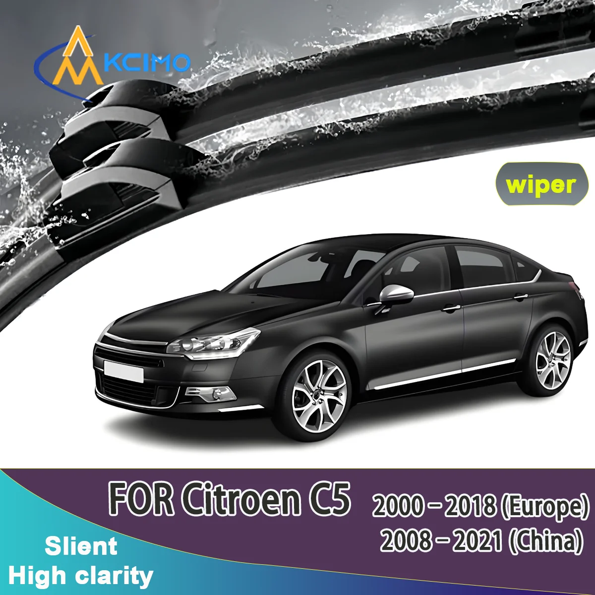 2pcs Quality Windscreen Silent Black Car Rain Brush Suitable for Citroën C5 2000-2018 (Europe) 2008-2021 (China) Front Wipers
2pcs Quality Windscreen Silent Black Car Rain Brush Suitable for Citroën C5 2000-2018 (Europe) 2008-2021 (China) Front Wipers