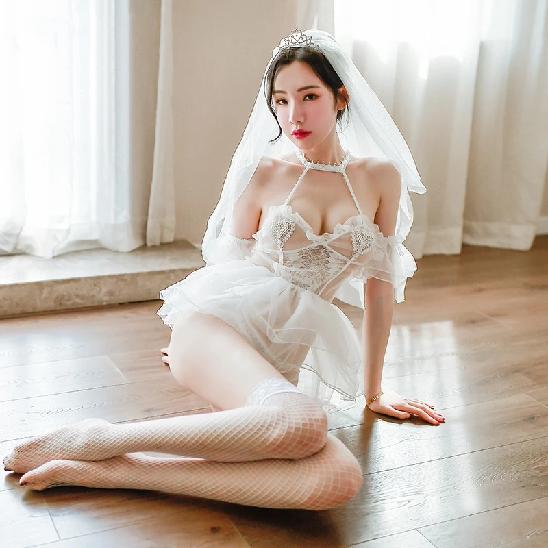 Funny Lingerie Bridal Headdress Pengpeng Princess Dress Embroidery Sexy Sleeping Dress Set Cute Girl Uniform
Funny Lingerie Bridal Headdress Pengpeng Princess Dress Embroidery Sexy Sleeping Dress Set Cute Girl Uniform