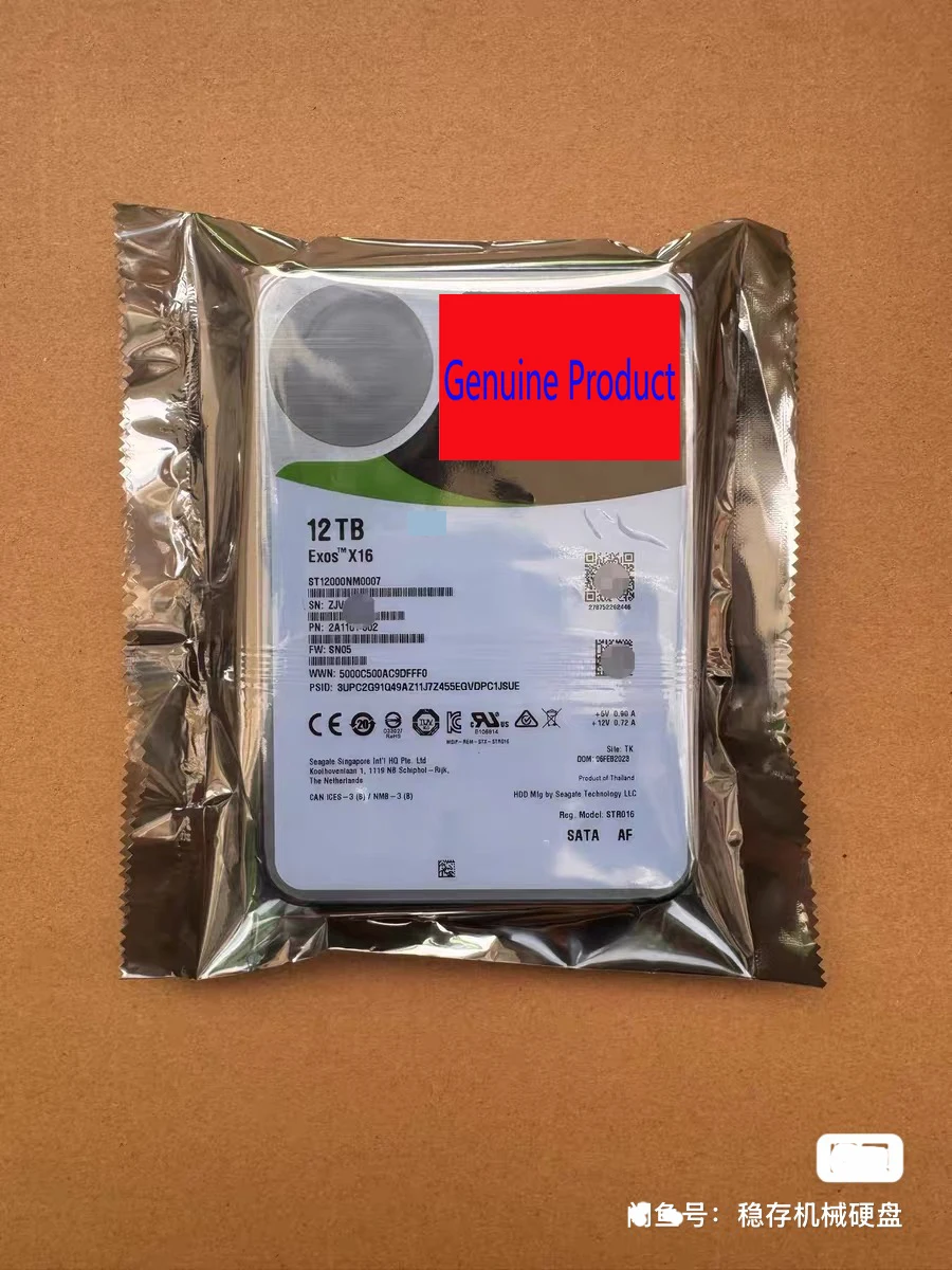 NEW Hard Drive ST12000NM0007 12TB 3.5" SATA 7200 rpm Internal Desktop Drive
NEW Hard Drive ST12000NM0007 12TB 3.5" SATA 7200 rpm Internal Desktop Drive