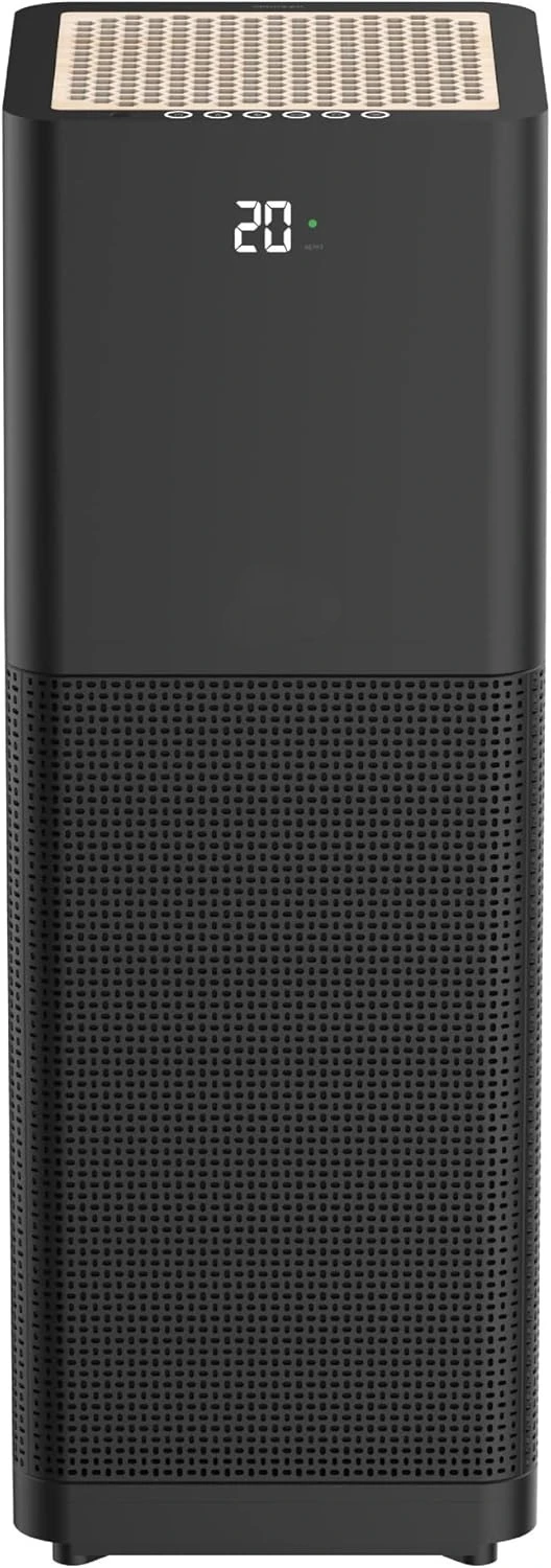 M-001B True HEPA 13 Filter Air Purifier for Home, Large Room, Pets with Carbon Deodorization Filter, 99.97% Particles- Black
M-001B True HEPA 13 Filter Air Purifier for Home, Large Room, Pets with Carbon Deodorization Filter, 99.97% Particles- Black