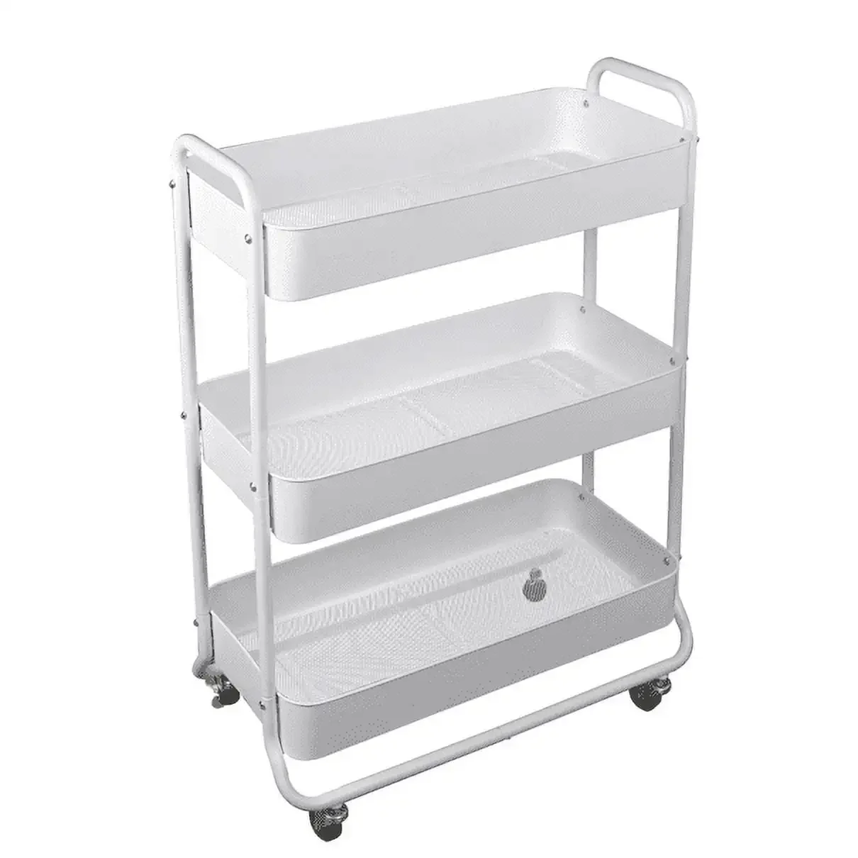 Wide 3 Tier Metal Utility Cart, White, Metal Laundry Baskets, Adult and Child Easy Rolling
Wide 3 Tier Metal Utility Cart, White, Metal Laundry Baskets, Adult and Child Easy Rolling