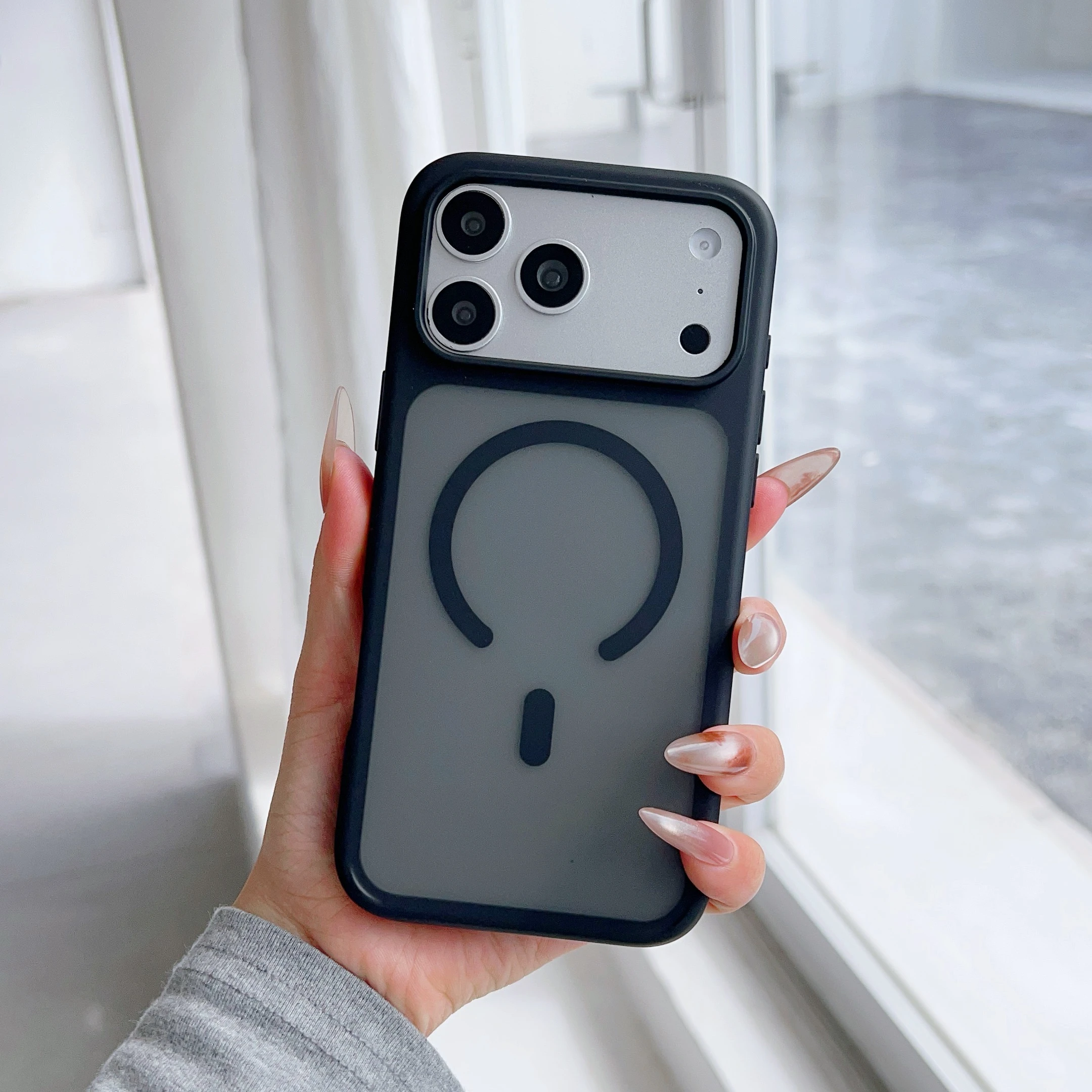 Minimalist Large Hole Skin-feel Magnetic Case For iPhone 16 17 15 14 13 12 Pro Max Case For MagSafe Shockproof Protection Cover
Minimalist Large Hole Skin-feel Magnetic Case For iPhone 16 17 15 14 13 12 Pro Max Case For MagSafe Shockproof Protection Cover