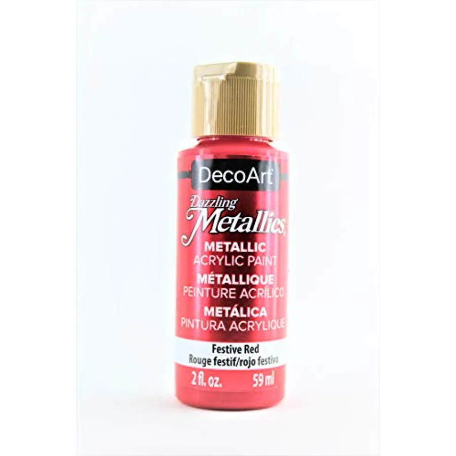 Dazzling Metallics Acrylic Paint 2oz-Festive Red
Dazzling Metallics Acrylic Paint 2oz-Festive Red