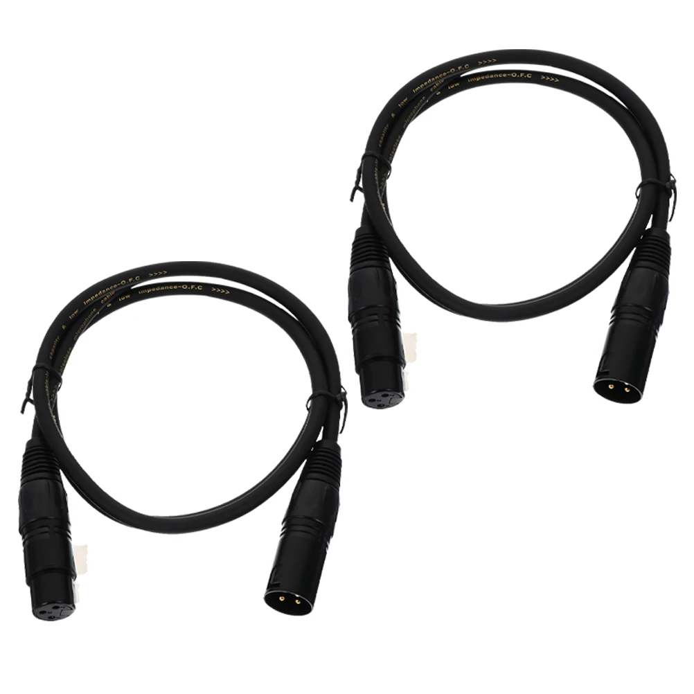 2 Pcs Microphone Cable 3 PIN Wire Black 3 Pin Microphone Cord Male Female Cord Speaker Accessory Stable Connection Clear Voice
2 Pcs Microphone Cable 3 PIN Wire Black 3 Pin Microphone Cord Male Female Cord Speaker Accessory Stable Connection Clear Voice