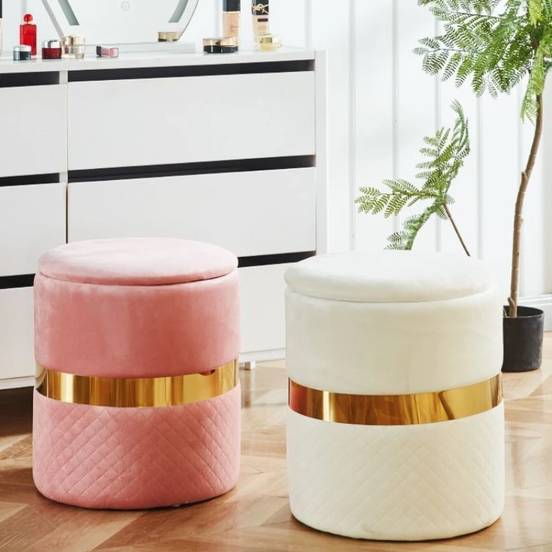 Storage Stool Household Round Stool Bedroom Living Room Coffee Table Ottomans Simple Shoe Change Ottomans Dresser Makeup Stool
Storage Stool Household Round Stool Bedroom Living Room Coffee Table Ottomans Simple Shoe Change Ottomans Dresser Makeup Stool