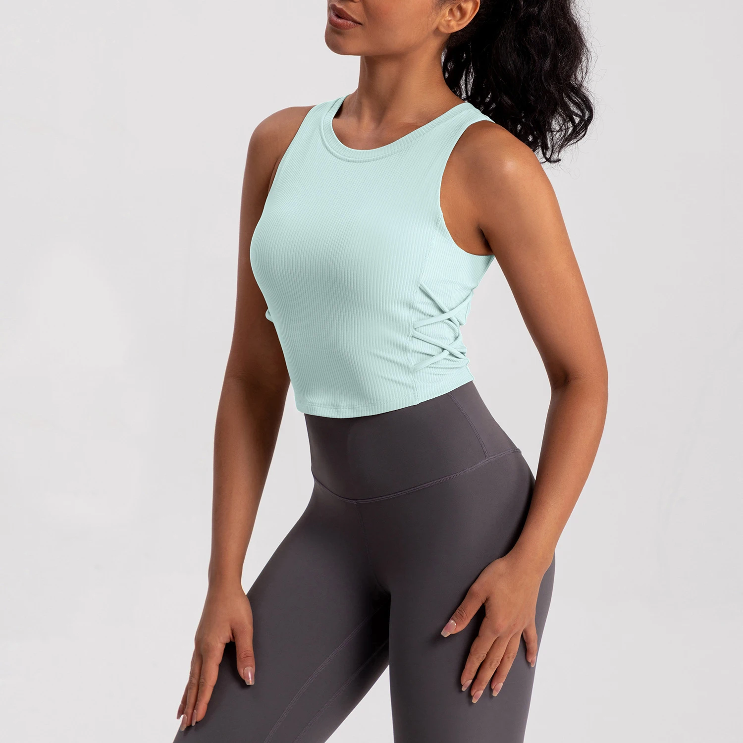 Women's Workout Bra Top Built-in Padded Fitness Shirt, Quick Dry Running Yoga Vest
Women's Workout Bra Top Built-in Padded Fitness Shirt, Quick Dry Running Yoga Vest