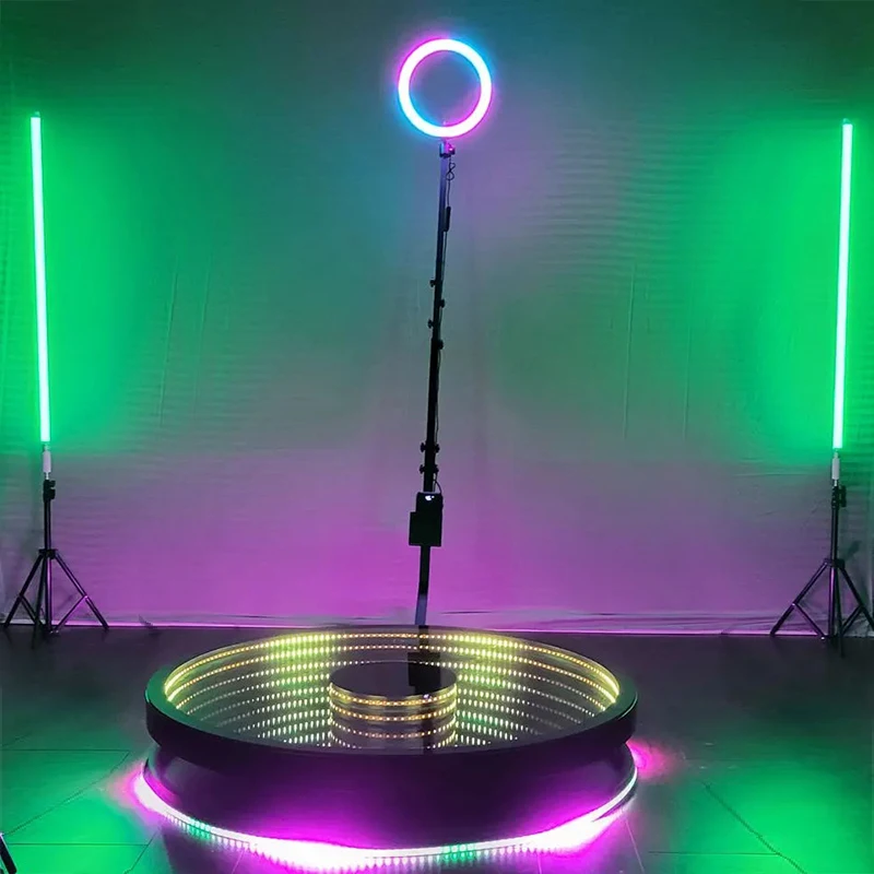 Infinity Glass 360 Photo Booth Machine Platform For 1-6people Mirror 360 Camera Booth With RGB Light Custom Logo Flight Case
Infinity Glass 360 Photo Booth Machine Platform For 1-6people Mirror 360 Camera Booth With RGB Light Custom Logo Flight Case