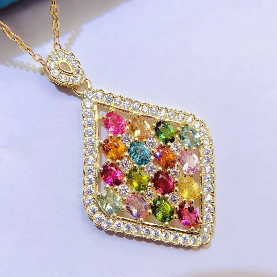 925 Silver Natural Tourmaline Pendant with Certificate 4x3mm Oval Cut Rainbow Color Tourmaline Jewelry Fine Jewelry Necklace
925 Silver Natural Tourmaline Pendant with Certificate 4x3mm Oval Cut Rainbow Color Tourmaline Jewelry Fine Jewelry Necklace