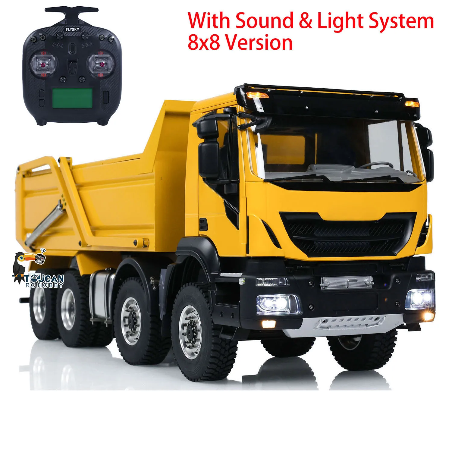 1/14 Hydraulic RC Tipper Truck Metal 8x8 Flip-over Cover Remote Control Dump Car With Light Sound Vehicle Machine Hobby Toys
1/14 Hydraulic RC Tipper Truck Metal 8x8 Flip-over Cover Remote Control Dump Car With Light Sound Vehicle Machine Hobby Toys