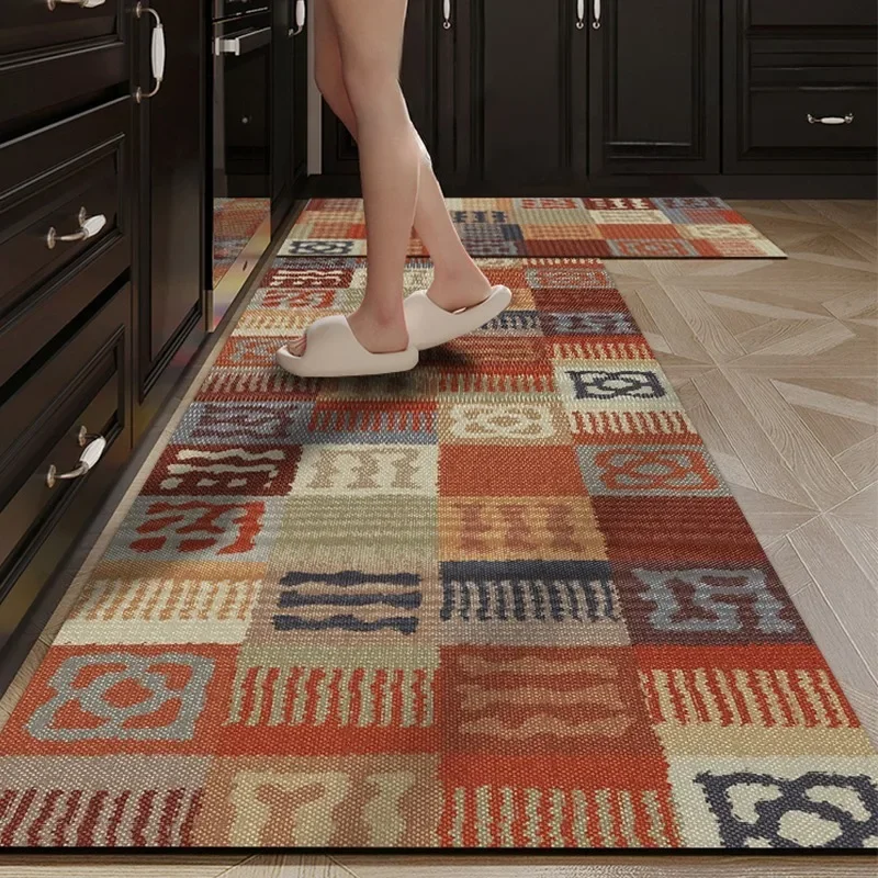 Kitchen Floor Mat Waterproof Oil-proof Non-slip Wipeable PVC Leather Washable Long Strip Carpet Soft Balcony Mat Alfombra 주방 카펫
Kitchen Floor Mat Waterproof Oil-proof Non-slip Wipeable PVC Leather Washable Long Strip Carpet Soft Balcony Mat Alfombra 주방 카펫