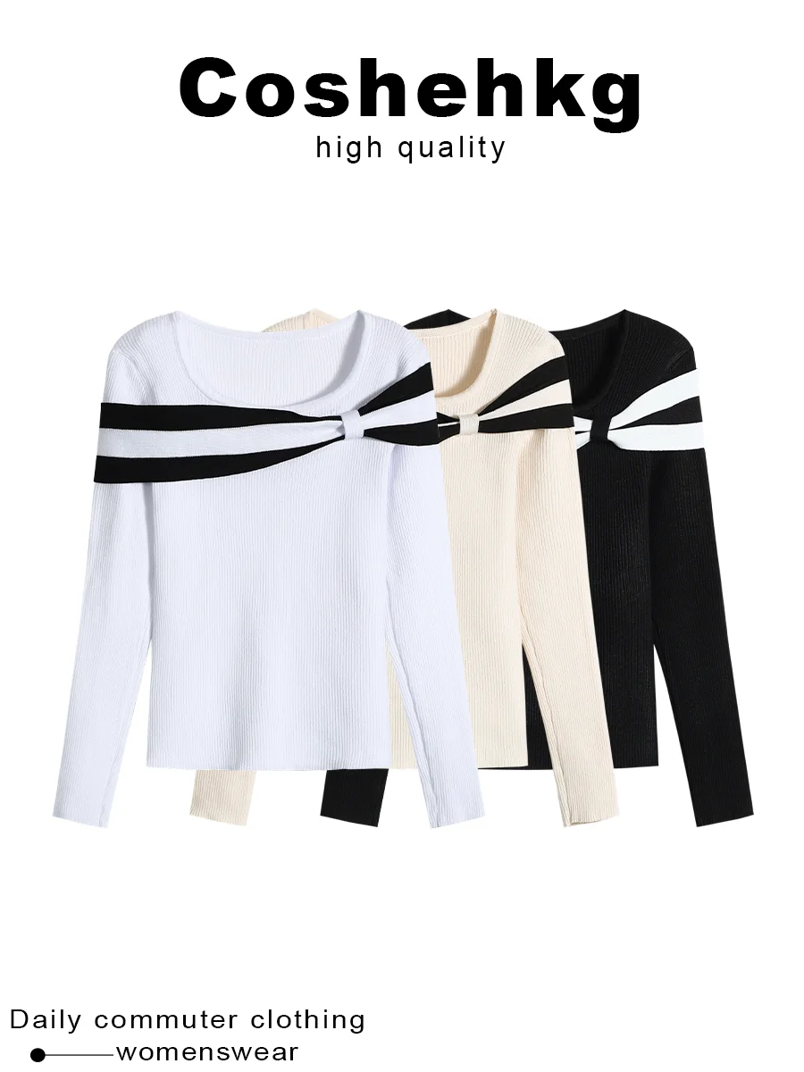 Coshehkg Women's Long Sleeve Knitted Top Asymmetric Twist Neck Slim Fit Base Shirt Spring Commute round Neck Regular Sleeve
Coshehkg Women's Long Sleeve Knitted Top Asymmetric Twist Neck Slim Fit Base Shirt Spring Commute round Neck Regular Sleeve