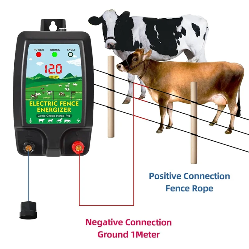 Electronic Fence Charger For Livestock 10KM Electronic Fence Charger High Voltage Controller For Sheep Cattle EU-Plug-AT64
Electronic Fence Charger For Livestock 10KM Electronic Fence Charger High Voltage Controller For Sheep Cattle EU-Plug-AT64
