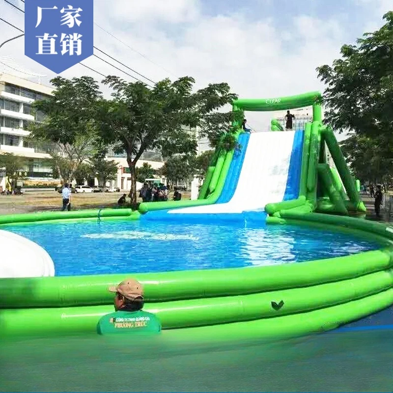 Outdoor mobile inflatable water slide large water park equipment slide combination inflatable slide factory customized
Outdoor mobile inflatable water slide large water park equipment slide combination inflatable slide factory customized