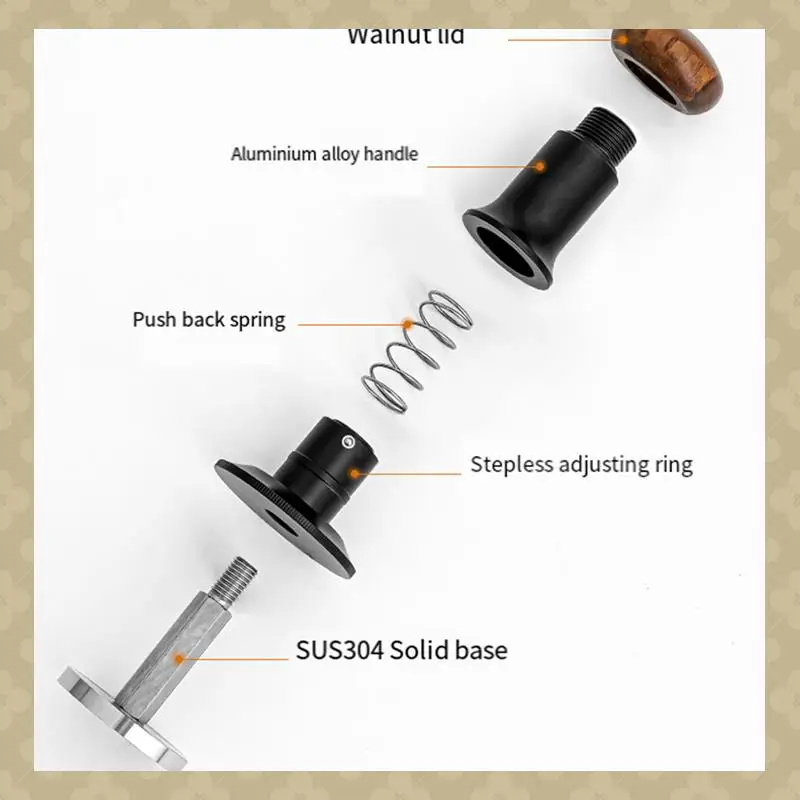 AB45 Coffee Tamper Powder Hammer Pressing Wooden Handle Coffee Distributor For Coffee And Espresso Mat Powder Hammer Durable 51M
AB45 Coffee Tamper Powder Hammer Pressing Wooden Handle Coffee Distributor For Coffee And Espresso Mat Powder Hammer Durable 51M