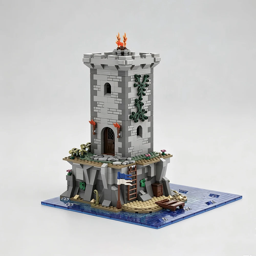 New MOC Medieval Castle Island Lighthouse Model Building Blocks DIY Modular Building Assembly Children's Toy Boy's Birthday Gift
New MOC Medieval Castle Island Lighthouse Model Building Blocks DIY Modular Building Assembly Children's Toy Boy's Birthday Gift