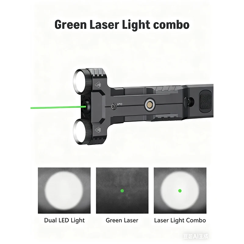 EZshoot 1600 Lumen Rifle Tactical Flashlight Red / Green Laser Sight Combo Low Profile Rechargeable LED Light for M-Rail Hunting
EZshoot 1600 Lumen Rifle Tactical Flashlight Red / Green Laser Sight Combo Low Profile Rechargeable LED Light for M-Rail Hunting