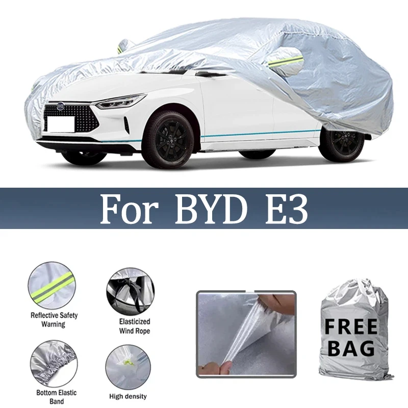 Для BYD E3 автомобильный чехол уличные защитные чехлы снежный солнцезащитный козырек водостойкий пылезащитный внешний УФ автомобильные аксессуары
Для BYD E3 автомобильный чехол уличные защитные чехлы снежный солнцезащитный козырек водостойкий пылезащитный внешний УФ автомобильные аксессуары