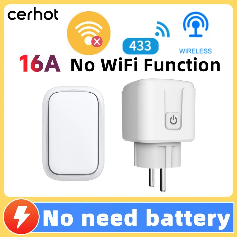 RF433 Self generating European Standard Remote Control Socket Wireless Remote Control European Standard Plug Wireless Remote Con
RF433 Self generating European Standard Remote Control Socket Wireless Remote Control European Standard Plug Wireless Remote Con