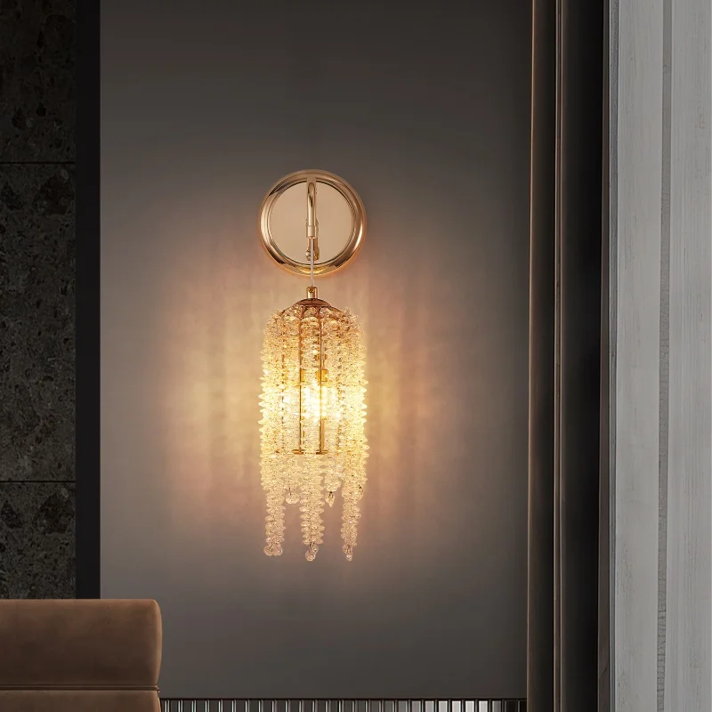 Luxurious Gold Crystal Wall Sconce, Modern French Style Bedside Lamp, Adjustable Pendant Light for Bedroom Living Room, Indoor Home Decor, E12 Base Lamp Fixture
Luxurious Gold Crystal Wall Sconce, Modern French Style Bedside Lamp, Adjustable Pendant Light for Bedroom Living Room, Indoor Home Decor, E12 Base Lamp Fixture
