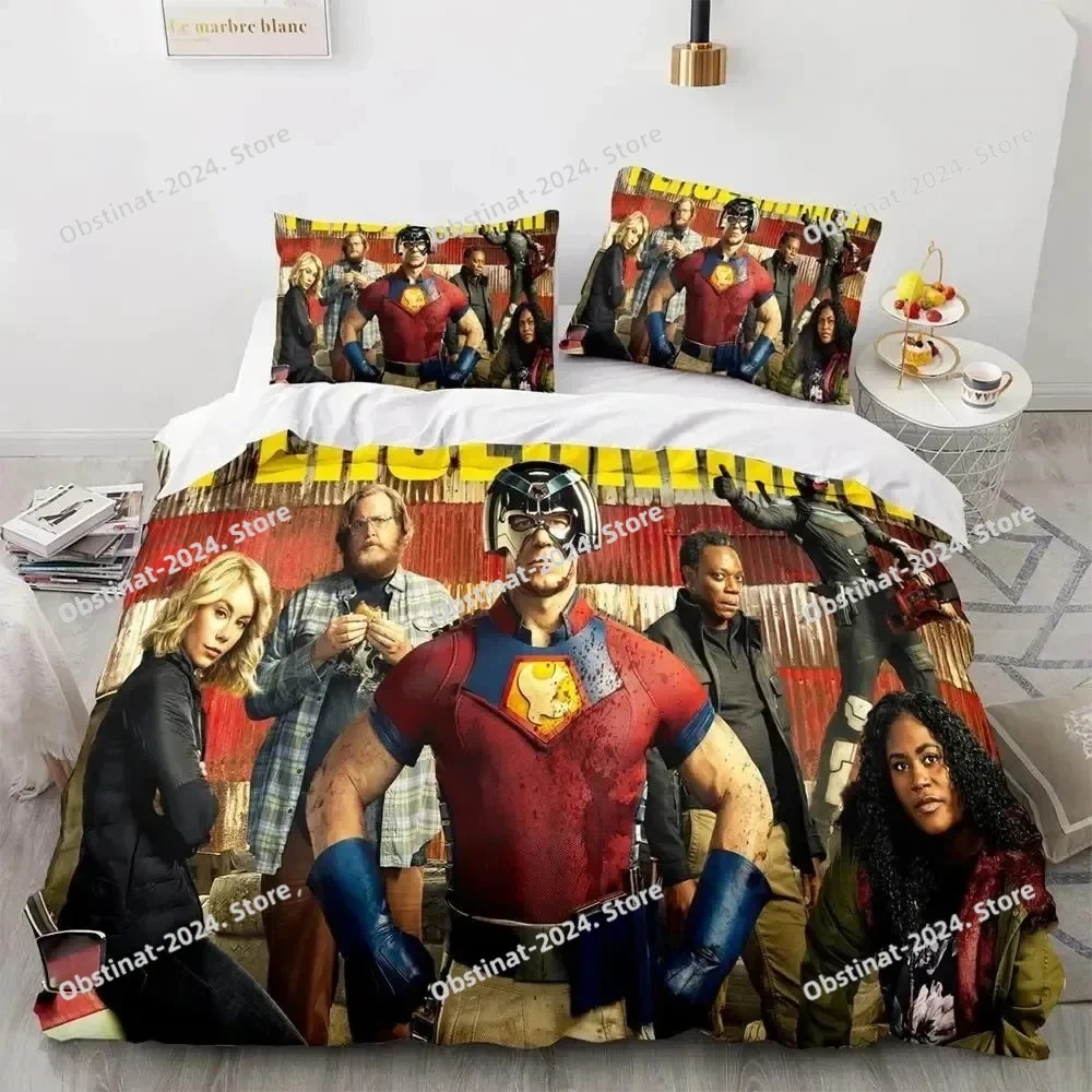 3D Print Peacemaker Bedding Set Duvet Cover Bed Set Quilt Cover Pillowcase Comforter king Queen Size Boys Adult Bedding Set
3D Print Peacemaker Bedding Set Duvet Cover Bed Set Quilt Cover Pillowcase Comforter king Queen Size Boys Adult Bedding Set