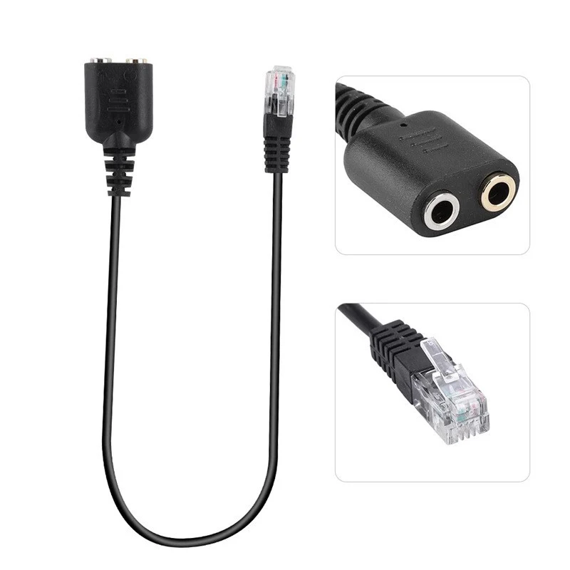 1pcs Headset Audio Cable Dual 3.5mm To RJ9 Rj11 Plug Adapter Headphone Converter For All Smart PC Phone
1pcs Headset Audio Cable Dual 3.5mm To RJ9 Rj11 Plug Adapter Headphone Converter For All Smart PC Phone