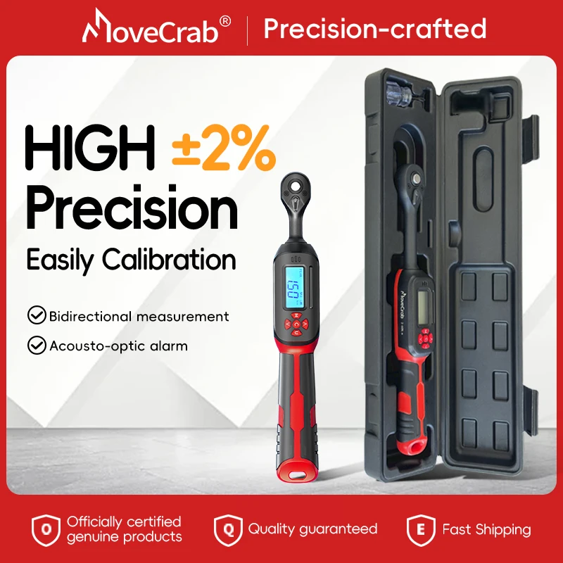 Digital Torque Wrench 0.6-85Nm Range with Dual Direction Ratchet±2% Accuracy with Vibration Buzzer LED Alert
Digital Torque Wrench 0.6-85Nm Range with Dual Direction Ratchet±2% Accuracy with Vibration Buzzer LED Alert