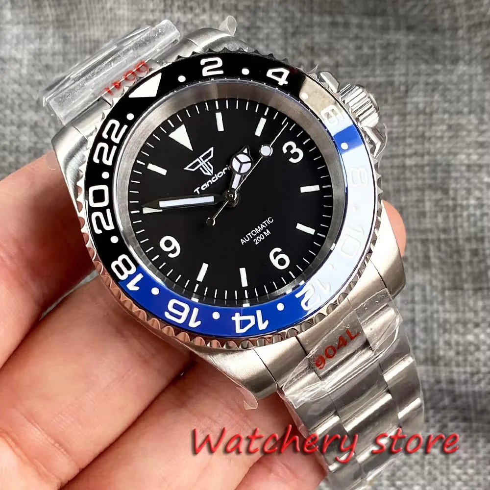 Tandorio Black Retro 40mm 20ATM Diving Miyota 8215 Automatic Movement Men Watch Sapphire Glass Ceramic Bezel Stainless Steel
Tandorio Black Retro 40mm 20ATM Diving Miyota 8215 Automatic Movement Men Watch Sapphire Glass Ceramic Bezel Stainless Steel