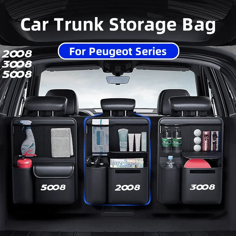 1PCS Car Trunk Storage Bag for Peugeot 2008 3008 5008 Leather Multi-pocket Seat Back Hanging Organizer Storage for SUV Truck MPV
1PCS Car Trunk Storage Bag for Peugeot 2008 3008 5008 Leather Multi-pocket Seat Back Hanging Organizer Storage for SUV Truck MPV