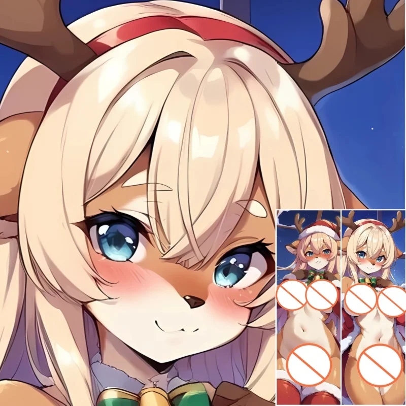 Dakimakura Anime Pillow Case Christmas with Reindeer Double-sided Print Of Life-size Body Pillowcase Gifts Can be Customized
Dakimakura Anime Pillow Case Christmas with Reindeer Double-sided Print Of Life-size Body Pillowcase Gifts Can be Customized