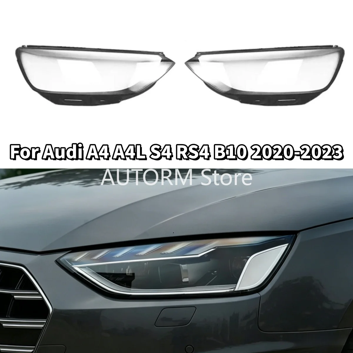 For Audi A4 A4L S4 RS4 B10 2020 2021 2022 2023 Pair Car Headlight Lens Headlamp Transparent Cover Shell Accessories
For Audi A4 A4L S4 RS4 B10 2020 2021 2022 2023 Pair Car Headlight Lens Headlamp Transparent Cover Shell Accessories