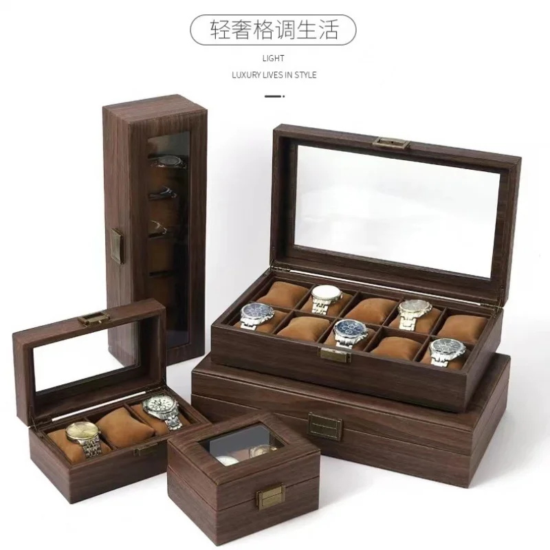 New Style Retro Imitationv High End Transparent Windowed Watch Grain Leathe Storage Display Packaging Box Headpiece Storage Case
New Style Retro Imitationv High End Transparent Windowed Watch Grain Leathe Storage Display Packaging Box Headpiece Storage Case