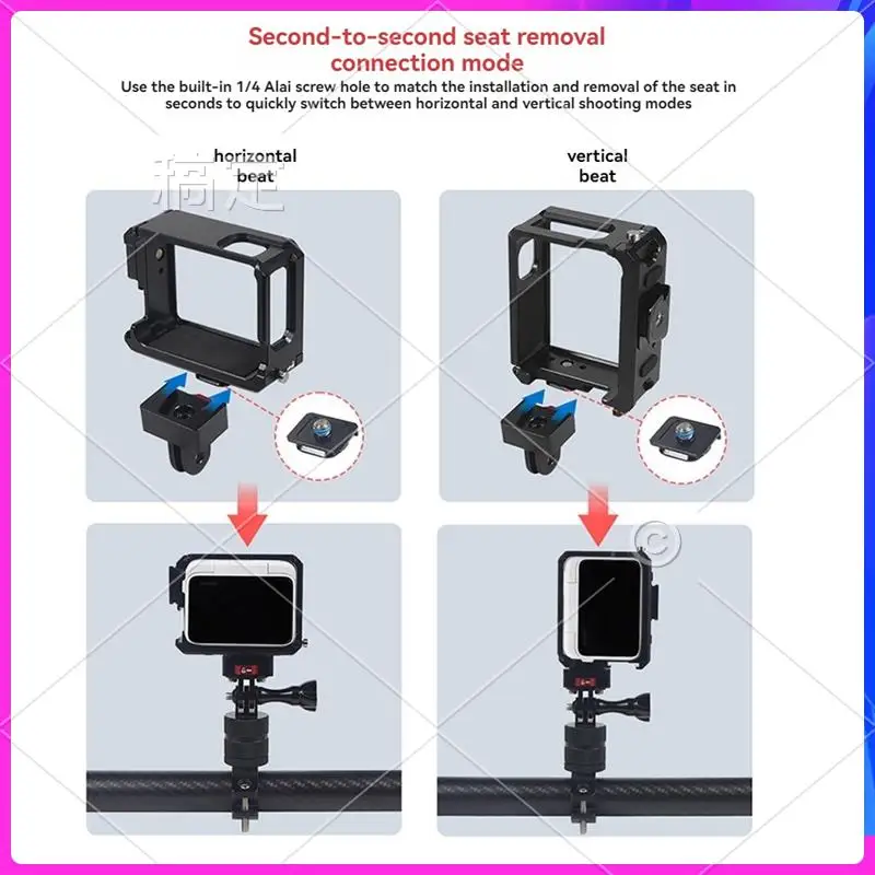 ATTT-For Insta360 GO3 / GO 3S Ultra Light Metal Cage Frame Case Protective Shell Protector Accessories Dual Cold Shoes
ATTT-For Insta360 GO3 / GO 3S Ultra Light Metal Cage Frame Case Protective Shell Protector Accessories Dual Cold Shoes