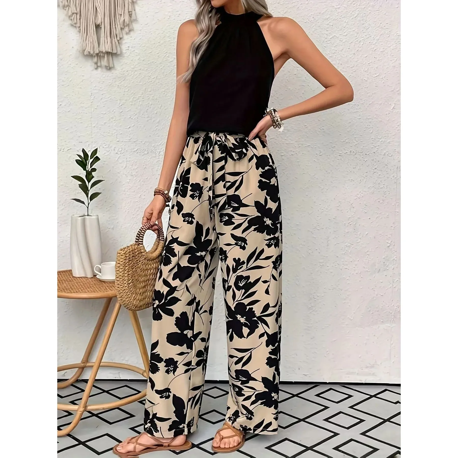 Women's Casual Long Pants Comfortable Printed Design Autumn Faion Ladies' Suit Wear Trendy High Waist Trousers
Women's Casual Long Pants Comfortable Printed Design Autumn Faion Ladies' Suit Wear Trendy High Waist Trousers