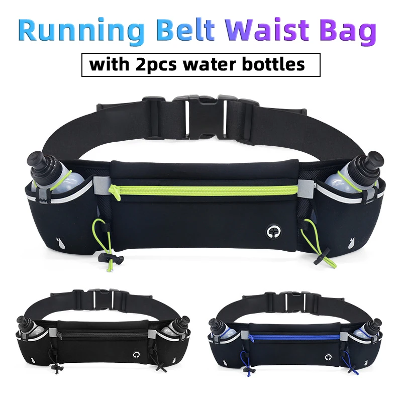 Running Belt Waist Bag with 2Pcs Water Bottles Men Women Marathon Trail Running Waist Pack Cell Phone Jogging Run Cycling Bag
Running Belt Waist Bag with 2Pcs Water Bottles Men Women Marathon Trail Running Waist Pack Cell Phone Jogging Run Cycling Bag