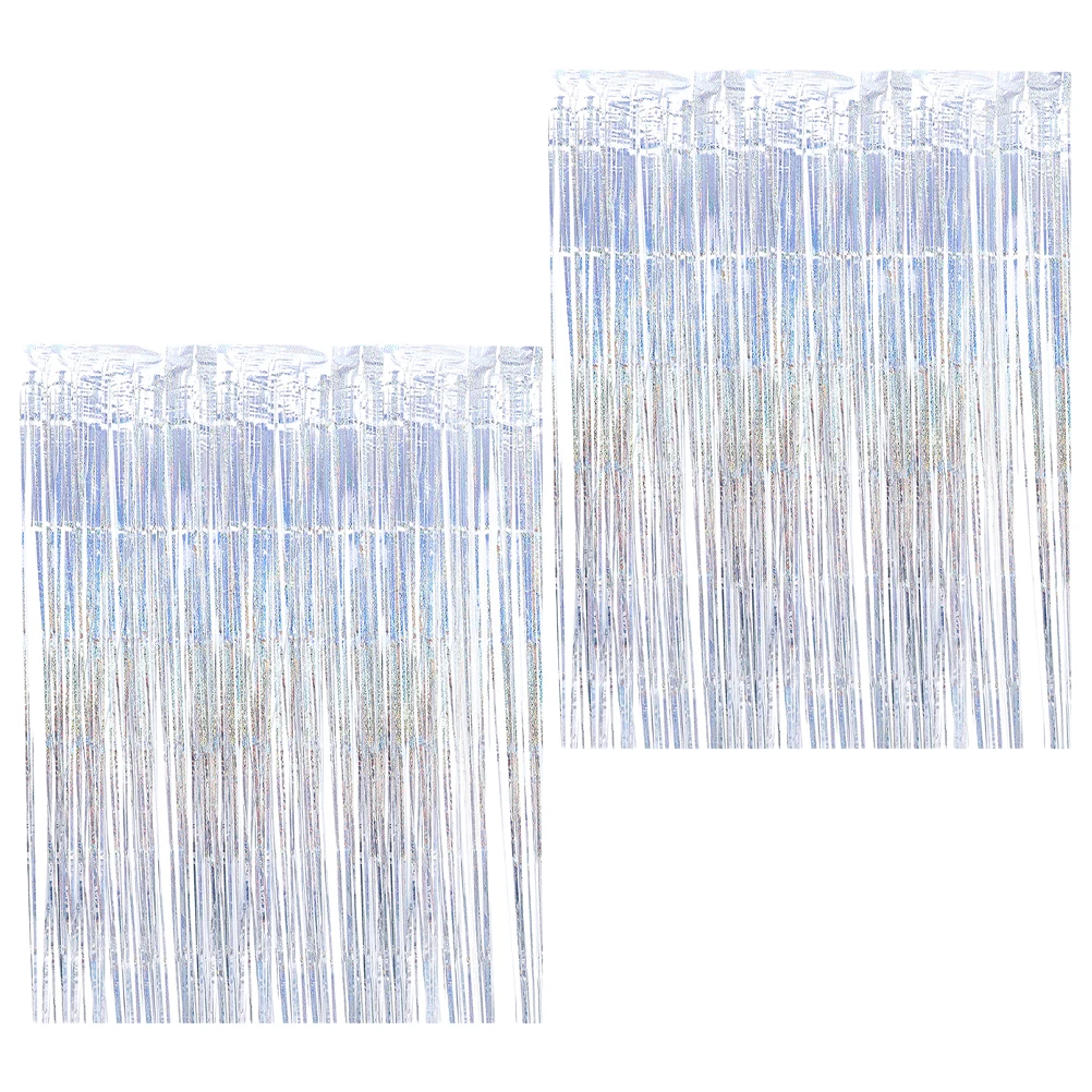 2Pcs Curtain 1x2 5m Silver Foil Fringe Baby Shower Backdrop Curtains Streamer Decorations Backdrop Party Streamer Door
2Pcs Curtain 1x2 5m Silver Foil Fringe Baby Shower Backdrop Curtains Streamer Decorations Backdrop Party Streamer Door