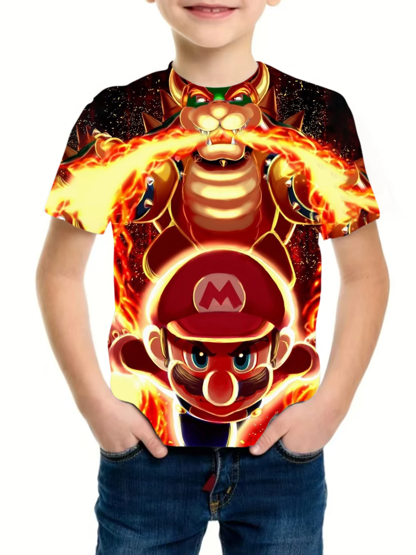 Детская одежда, топы с героями мультфильмов, футболки Marios-bros Princess Peach для девочек, футболка, детская футболка с короткими рукавами, детские повседневные футболки 
Детская одежда, топы с героями мультфильмов, футболки Marios-bros Princess Peach для девочек, футболка, детская футболка с короткими рукавами, детские повседневные футболки