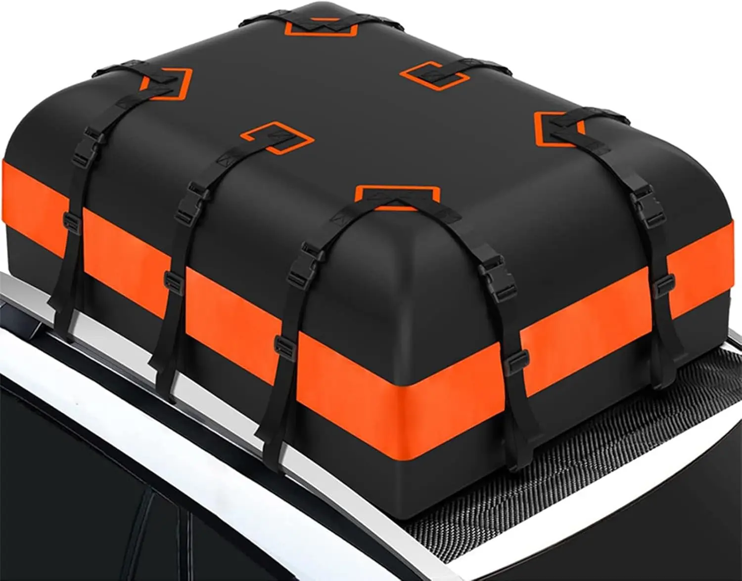 Водонепроницаемый багажник на крышу автомобиля на 21 кубических футах. Грузовой багажник на крыше с противоскользящим ковриком, 10 усиленных ремней,
Водонепроницаемый багажник на крышу автомобиля на 21 кубических футах. Грузовой багажник на крыше с противоскользящим ковриком, 10 усиленных ремней,