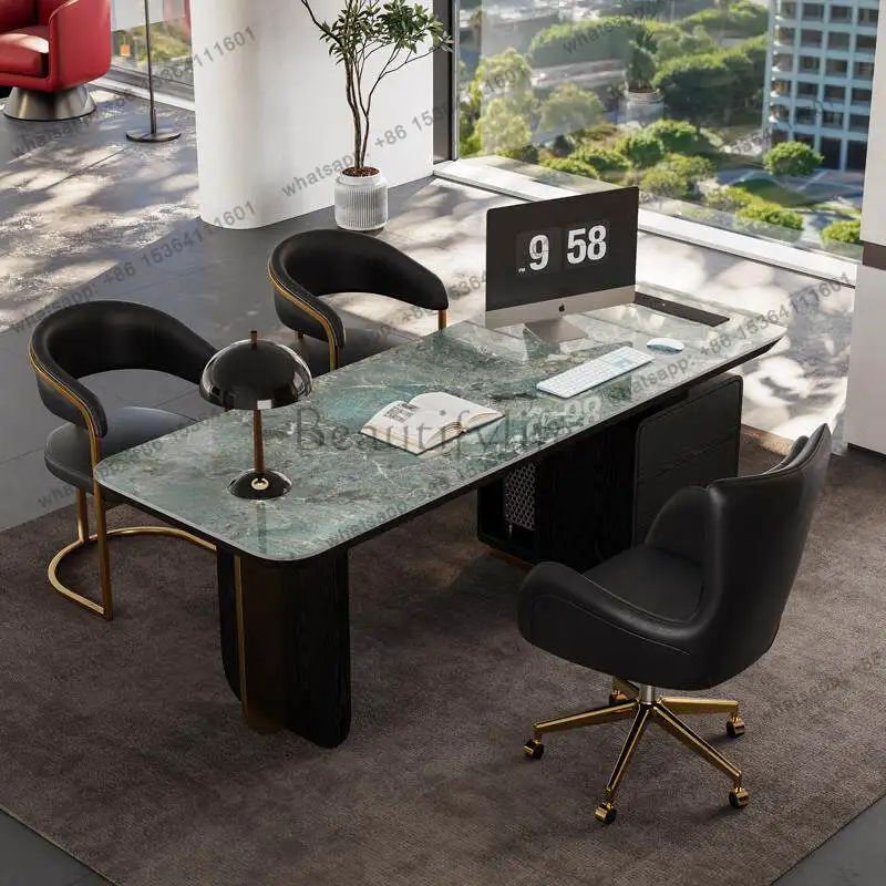 High-end slate desk light luxury modern 2025 new home desk
High-end slate desk light luxury modern 2025 new home desk
