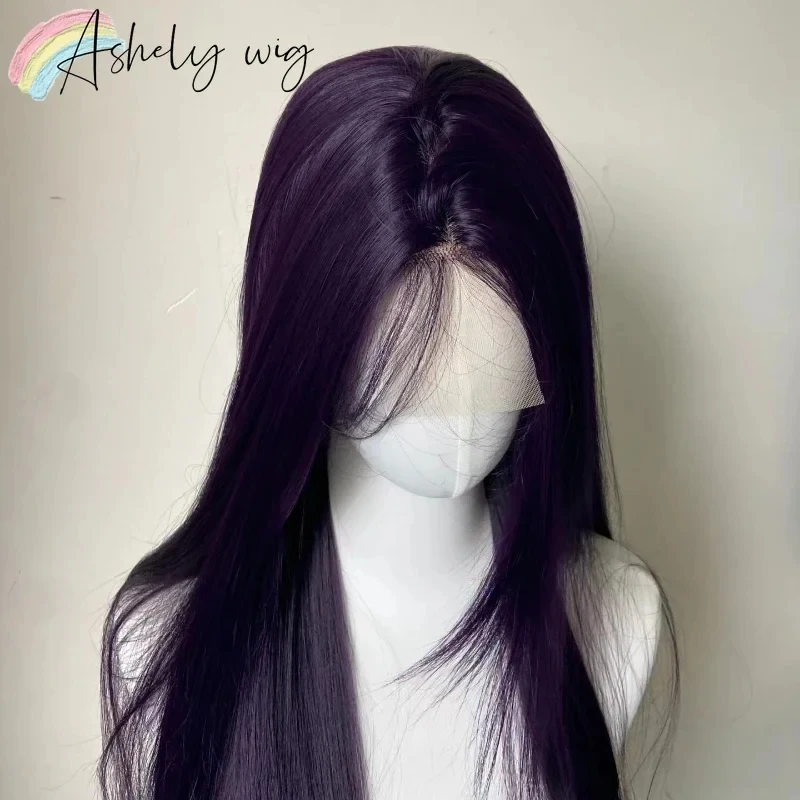 xiaoxiao 13x4 Dark Wig Long Straight Purple Synthetic Lace Front Wigs for Woman daily use Heat Resistant Fiber Glueless L
xiaoxiao 13x4 Dark Wig Long Straight Purple Synthetic Lace Front Wigs for Woman daily use Heat Resistant Fiber Glueless L