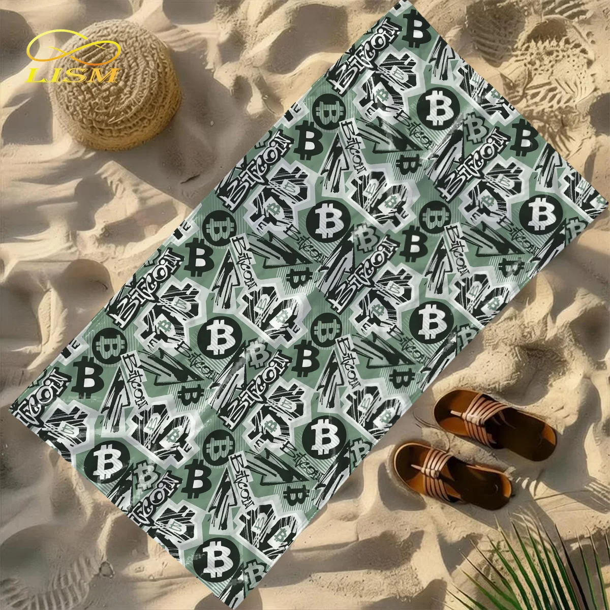 1pc Bitcoin BTC Towel-Oversized, Absorbent Microfiber, Quick Dry, Ideal for Travel, Swimming, Surfing Bath Towel
1pc Bitcoin BTC Towel-Oversized, Absorbent Microfiber, Quick Dry, Ideal for Travel, Swimming, Surfing Bath Towel