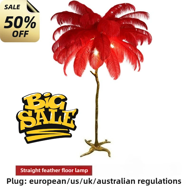 H60cm 25 Feathers LED Floor Lamp Modern Luxury Ostrich Standing Lamp for Sofa Corner Home Decor Live Broadcast Room Living Room
H60cm 25 Feathers LED Floor Lamp Modern Luxury Ostrich Standing Lamp for Sofa Corner Home Decor Live Broadcast Room Living Room