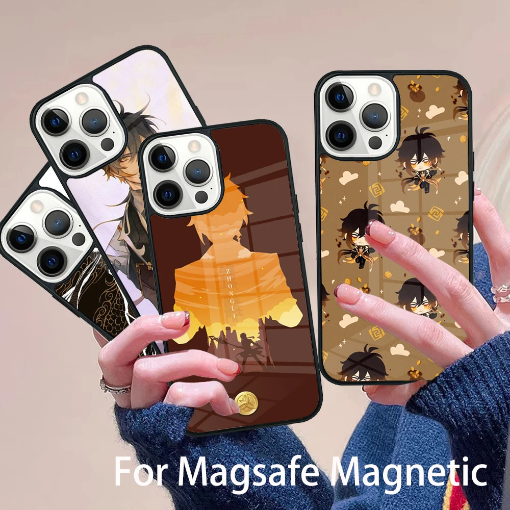Zhongli Genshin Impact Чехол для телефона Magesafe Магнитный чехол с беспроводной зарядкой для iPhone 17 Air 16e 11 12 13 14 15 Pro Max Plus
Zhongli Genshin Impact Чехол для телефона Magesafe Магнитный чехол с беспроводной зарядкой для iPhone 17 Air 16e 11 12 13 14 15 Pro Max Plus