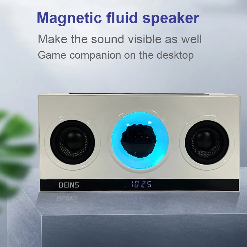 Magnetic Fluid Pickup Bluetooth Speaker with Clock Powerful HIFI Stereo Surround Subwoofer BT5.3 Game Desktop TF AUX USB Audio
Magnetic Fluid Pickup Bluetooth Speaker with Clock Powerful HIFI Stereo Surround Subwoofer BT5.3 Game Desktop TF AUX USB Audio